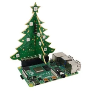 3D RGB vánoční stromeček s adresovatelnými LED diodami nasazený na Raspberry Pi 400