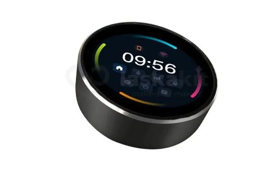 Kulatý UART displej DXQ Display s barevným rozhraním a zobrazeným časem