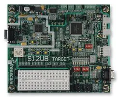 Vývojový kit Freescale MC9S12DG128 s nepájivým polem, tlačítky a LED