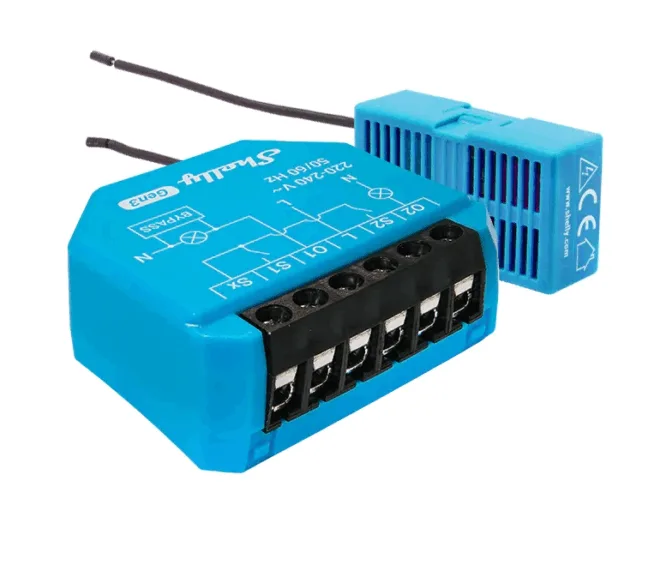 Shelly 2L GEN3 - Chytrý spínač bez potřeby nulového vodiče (Wi-Fi, Bluetooth)