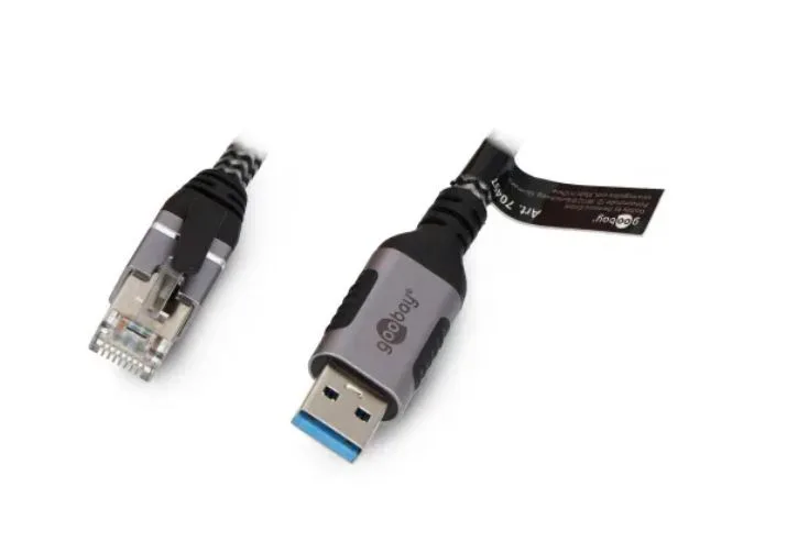 Síťový kabel Goobay USB 3.0–RJ45 s konektorem Ethernet