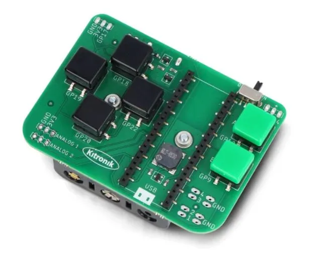 Programovatelný ovladač Kitronik Mini Controller pro Raspberry Pi Pico