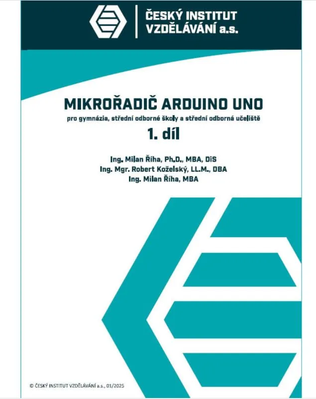Obálka učebnice Mikrořadič Arduino UNO, 1. díl od Českého institutu vzdělávání