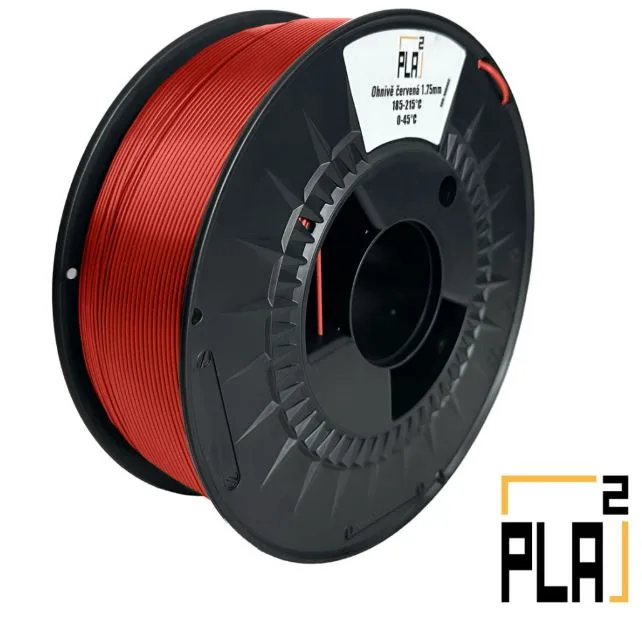 Cívka ohnivě červeného PLA filamentu naKVADRAT Core PLA pro 3D tisk