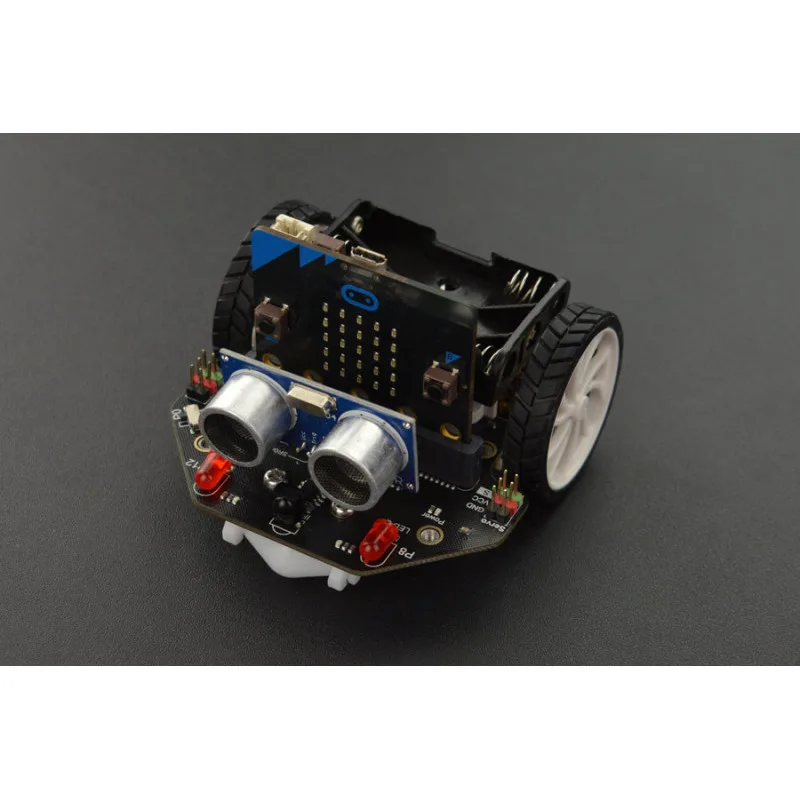 Programovací robot DFRobot micro:Maqueen s ultrazvukovými senzory a koly