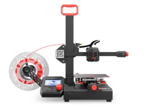3D tiskárna Creality Ender-2 Pro s červenými prvky a ovládacím displejem