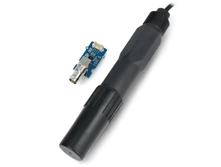 Sada Grove ORP Sensor Kit Pro s černou ORP sondou a modrým modulem