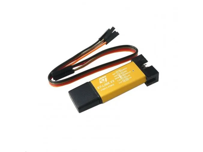 Programátor STM32 ST-LINK V2 se sadou barevných propojovacích vodičů