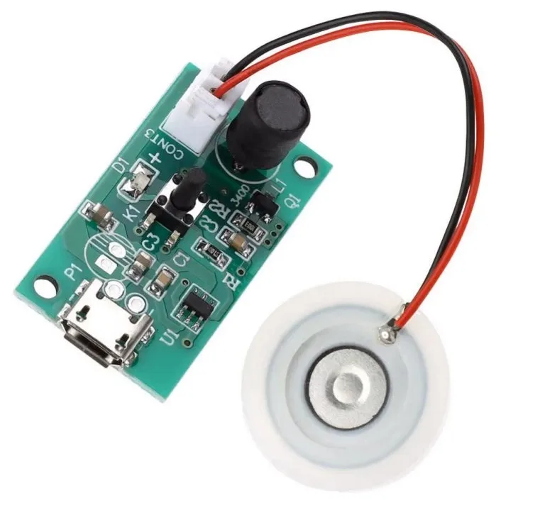 Modul STDZ-1810 s ultrazvukovým měničem a kabelem micro USB