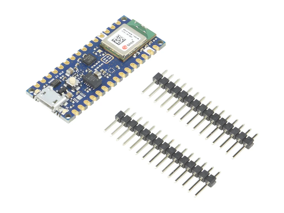 Modul Arduino Nano 33 BLE s odnímatelnými lištami pinů