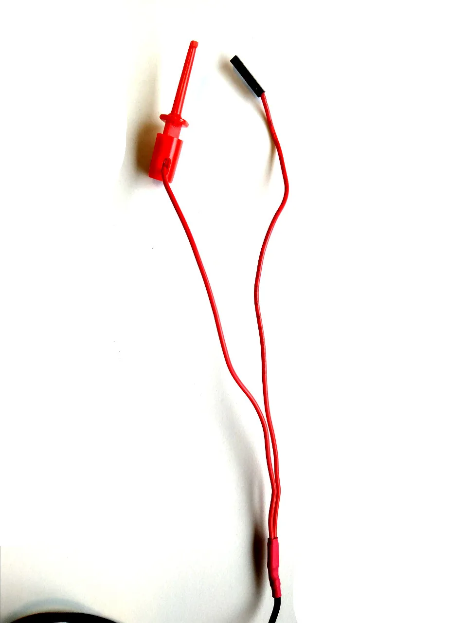 Měřicí kabel s banánkovým konektorem, háčkem a dutinkou