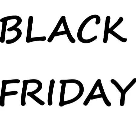 Nápis BLACK FRIDAY jako grafika k přehledu slev pro bastlíře