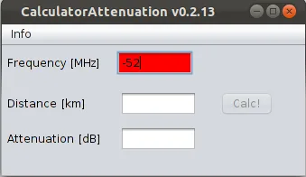 CalculatorAttenuation