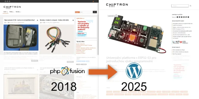 Jak vznikal nový web Chiptron.cz