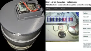 Vodoměr s modulem ESP32-CAM a rozhraní AI pro čtení údajů