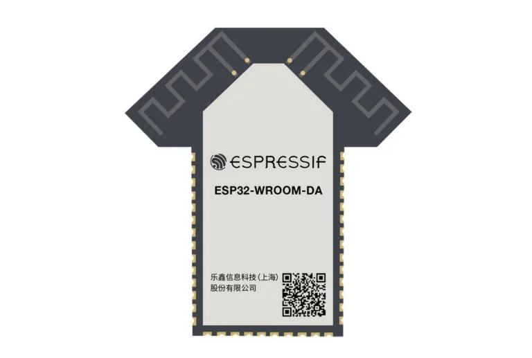 Modul Espressif ESP32-WROOM-DA s anténou ve tvaru trička