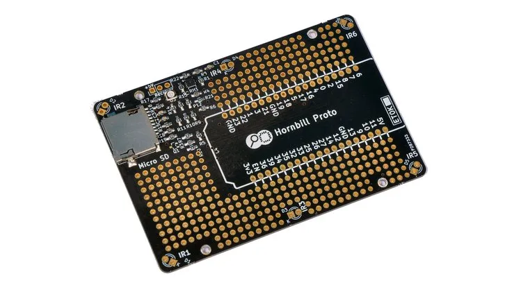 Vývojová deska Hornbill ESP32 Proto s konektory a slotem microSD