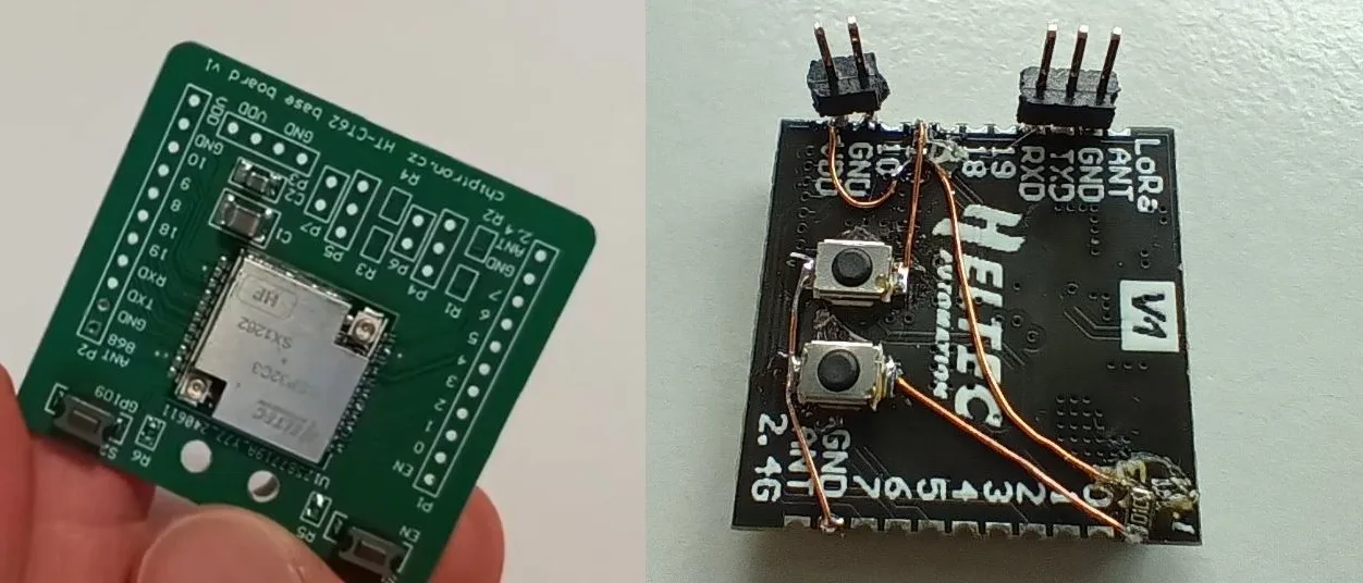 Nep osazená a osazená programovací deska s modulem HT-CT62