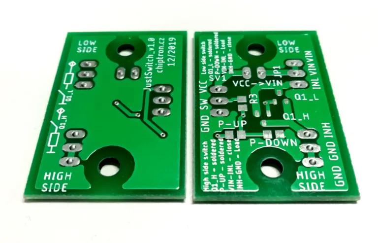 JustSwitch v1.0 – praktický tranzistorový spínač