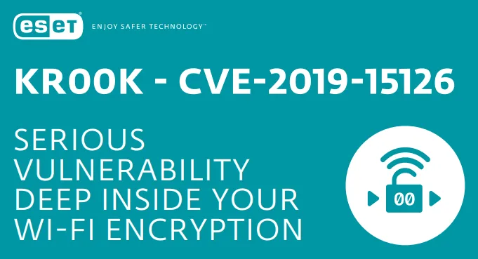 Grafika ESET Kr00k CVE-2019-15126 o zranitelnosti zabezpečení Wi-Fi