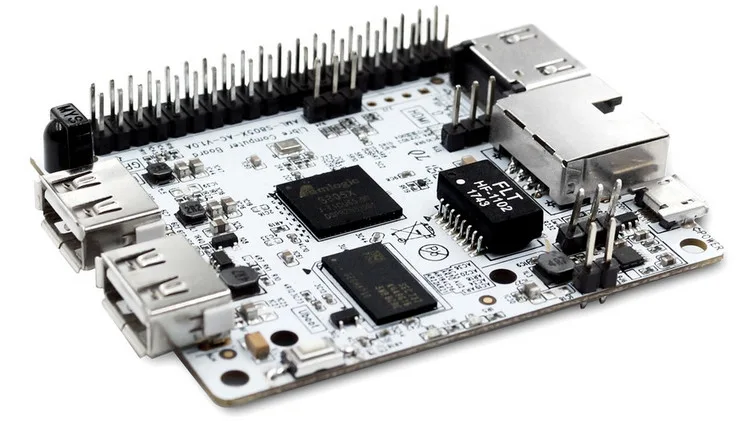 Jednodeskový počítač Libre Computer La Frite s USB porty a 40pinovým konektorem