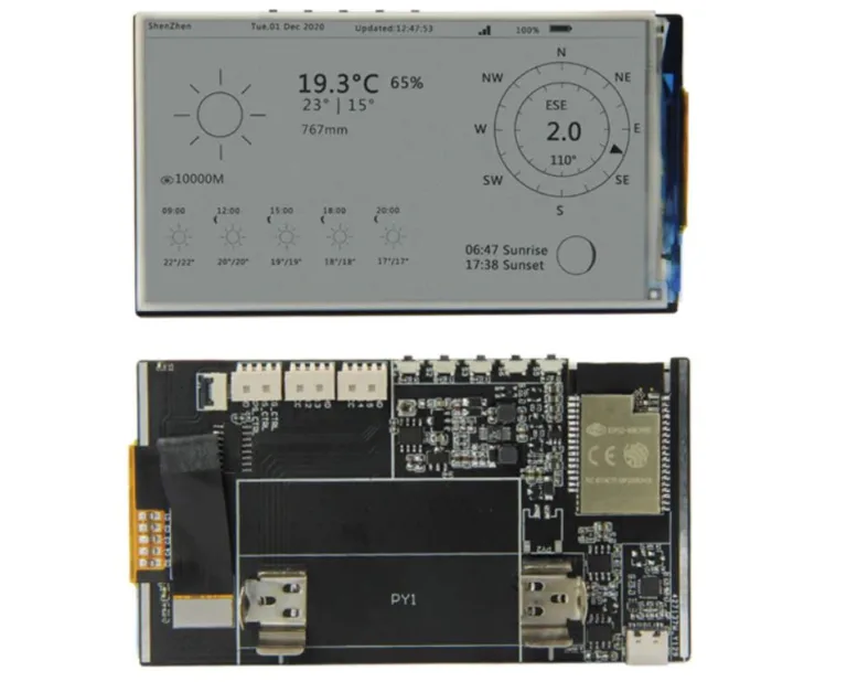 LilyGo T5 4,7″ s ePaper displejem a základní deskou s ESP32