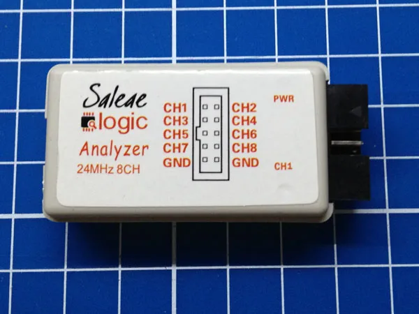 Klon logického analyzátoru Saleae s osmi vstupy a vzorkováním 24 MHz