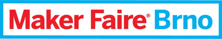 Logo festivalu Maker Faire Brno na bílém pozadí