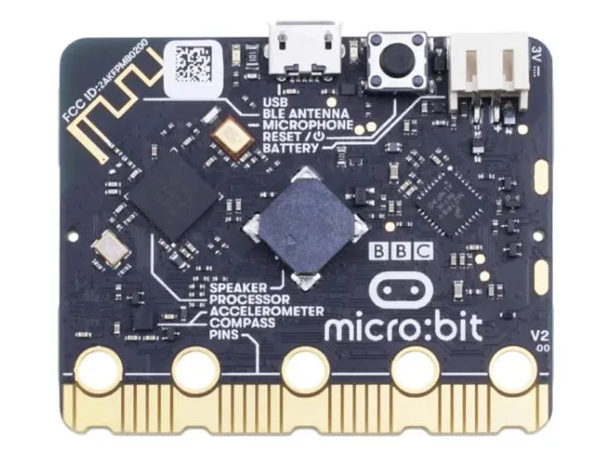 Vývojová deska BBC micro:bit V2 s mikrofonem, reproduktorem a LED maticí