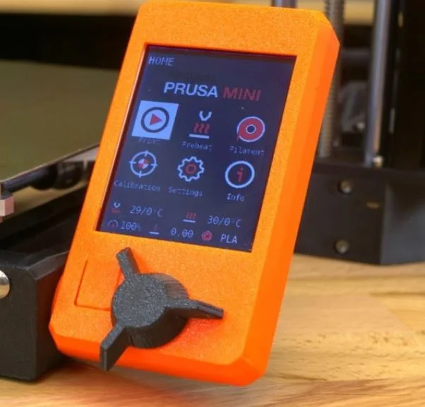Ovládací panel 3D tiskárny Original Prusa Mini s barevným LCD