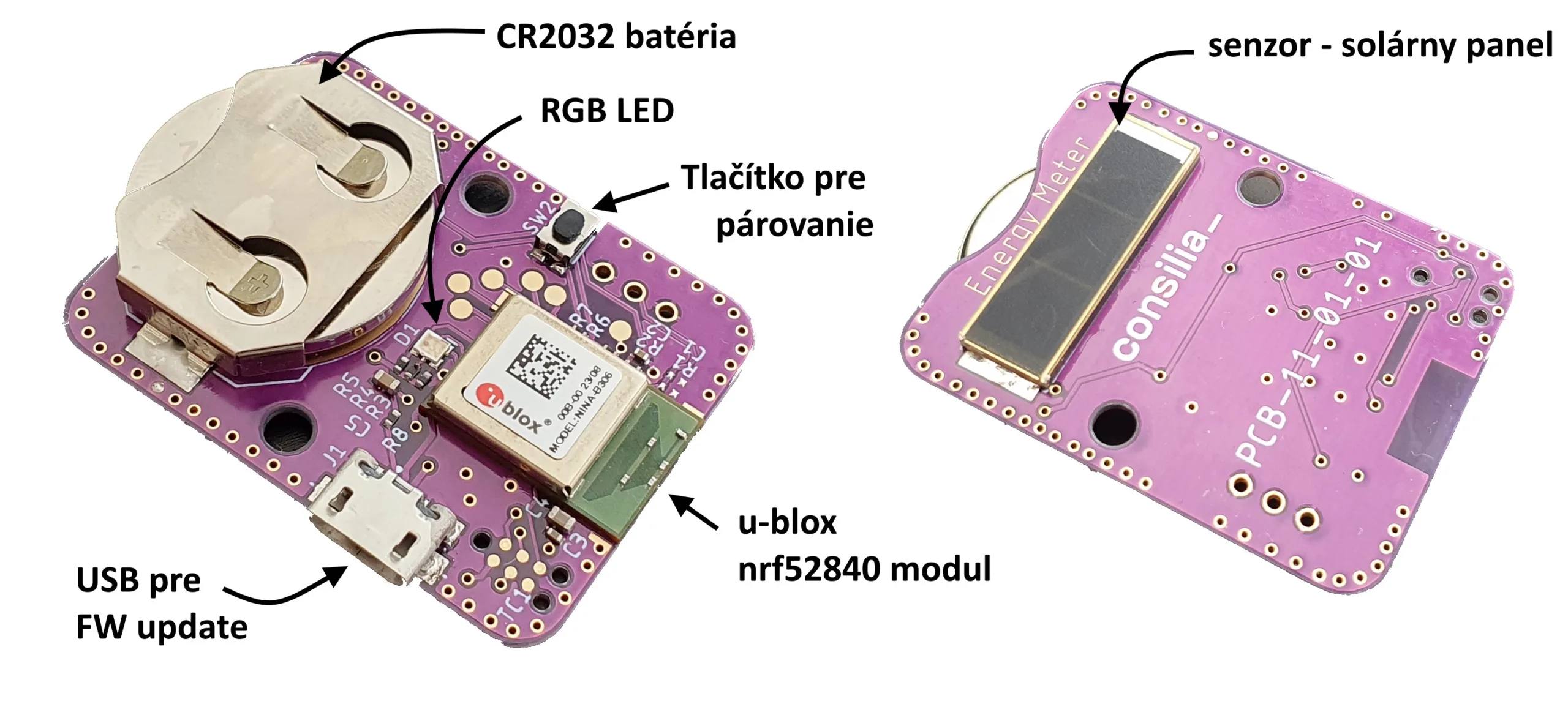 Energy meter - PCBA Komponenty