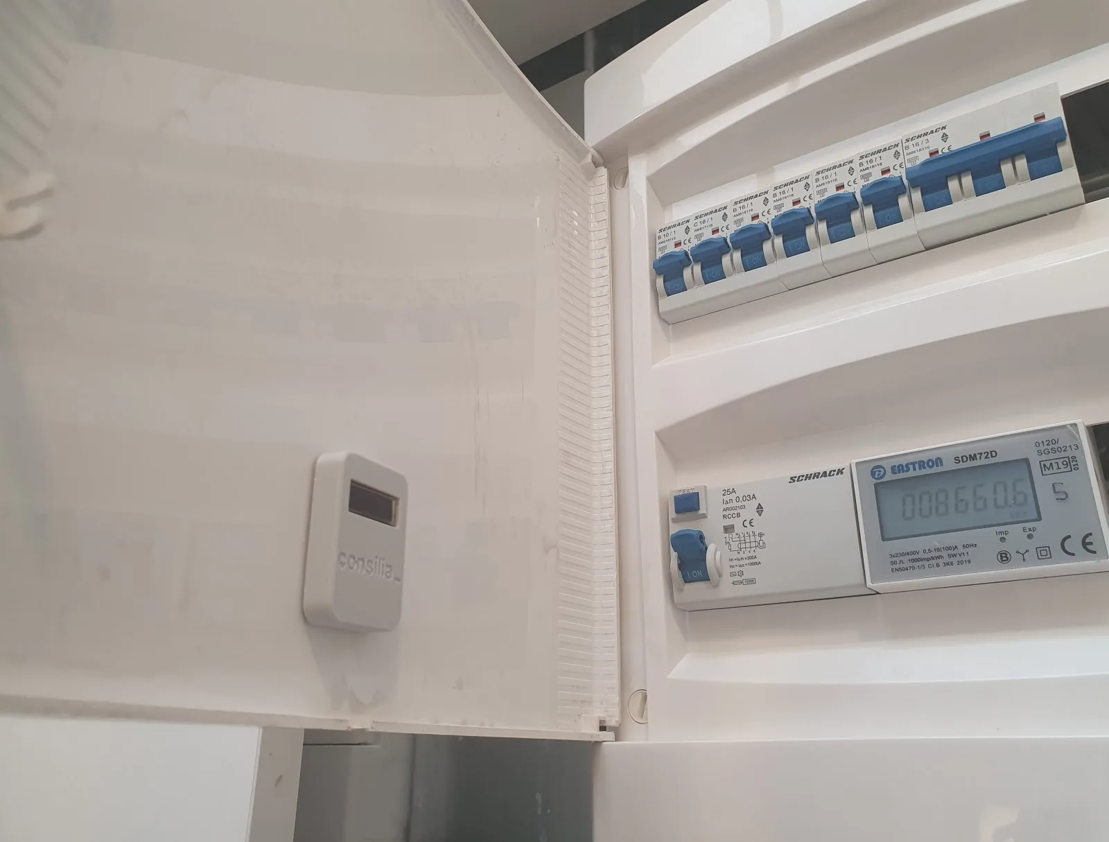 Energy meter na rozvaděči