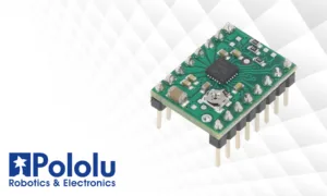 Modul ovladače krokového motoru DRV8434S na zeleném plošném spoji