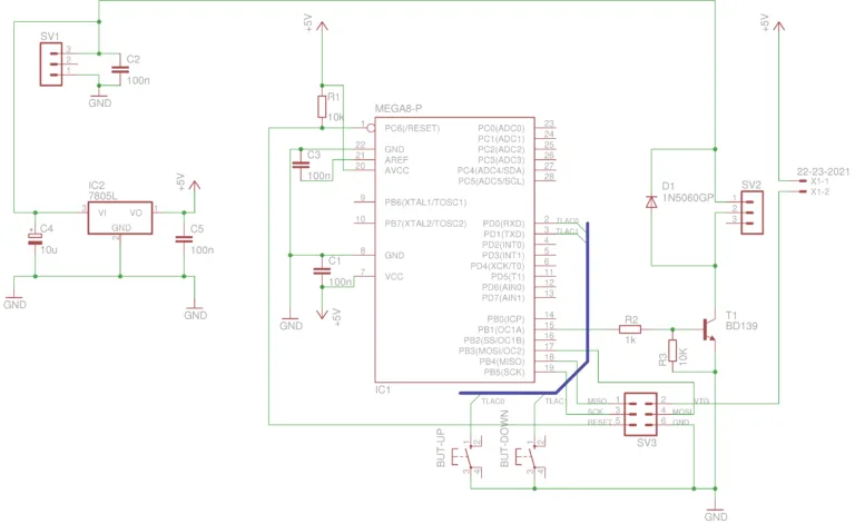 Aktualizace: PWM regulace pomocí ATMega8 / PWM regulation with ATMega8