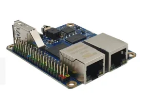 Jednodeskový počítač Rock Pi E se dvěma ethernetovými porty