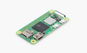 Deska Raspberry Pi Zero 2 W s konektory USB, HDMI a slotem microSD