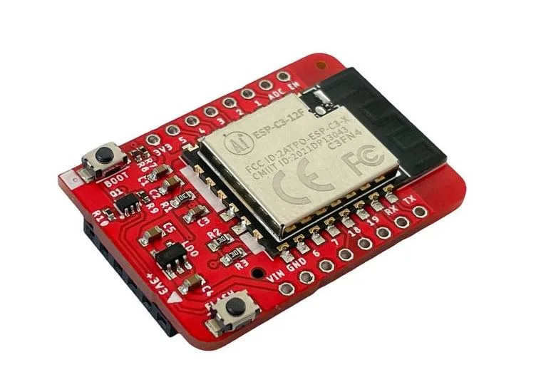 Deska ESP32-C3 LPkit z modulem ESP32-C3 a konektorovými ploškami