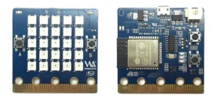 Přední a zadní strana vývojové desky BPI-Webduino:bit