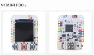 Dvě strany vývojové desky Lolin S3 Mini Pro s USB konektory