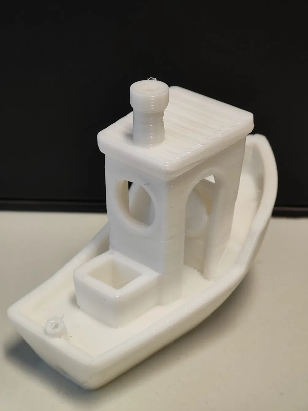 Výsledek tisku 14 minutové 3D Benchy