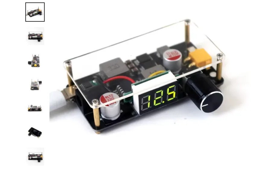 Regulovatelný zdroj se sedmisegmentovým displejem