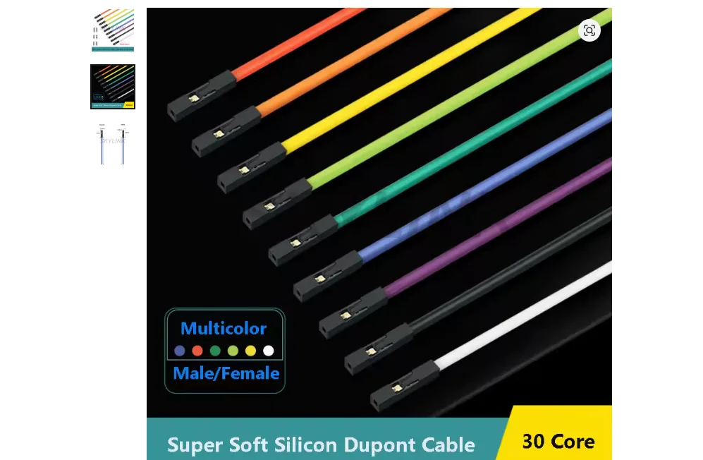 Dupont silikonové kabely