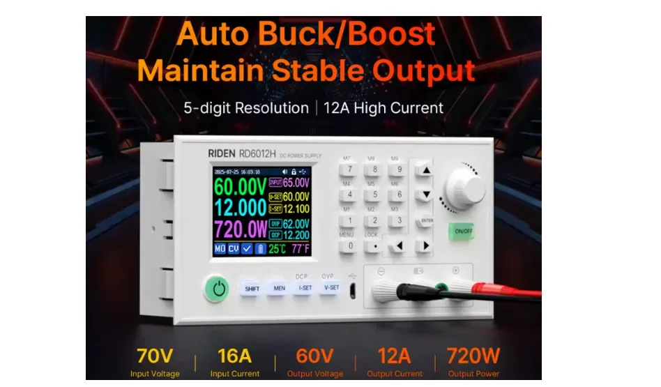 Regulovatelný zdroj Riden