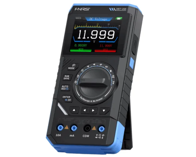 FNIRSI DST-210 - digitální multimetr, 10MHz osciloskop a generátor signálu