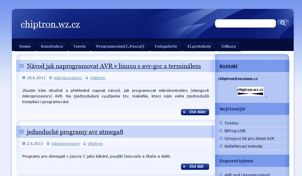 Chiptron je plnoletý! A v posledním roce prošel kompletní rekonstrukcí.