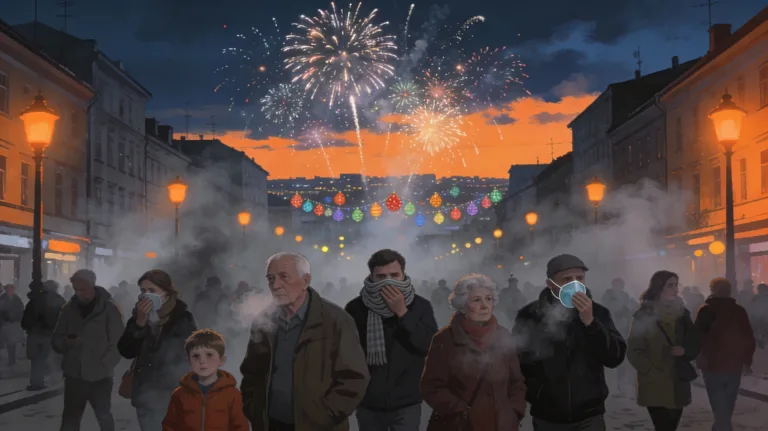 Ohňostroj silvestrovské noci. Nějaká změna v kvalitě vzduchu díky zákonu o omezení používání pyrotechniky?