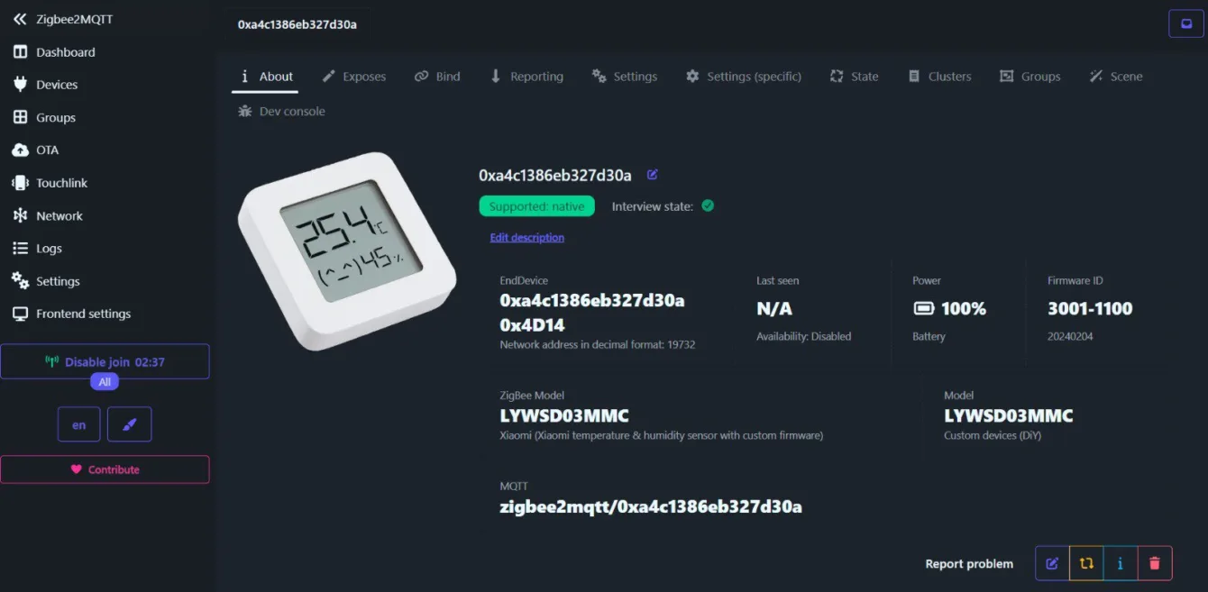 Xiaomi Mi Thermometer: Z Bluetooth teploměru Zigbee teploměrem jen změnou FW.