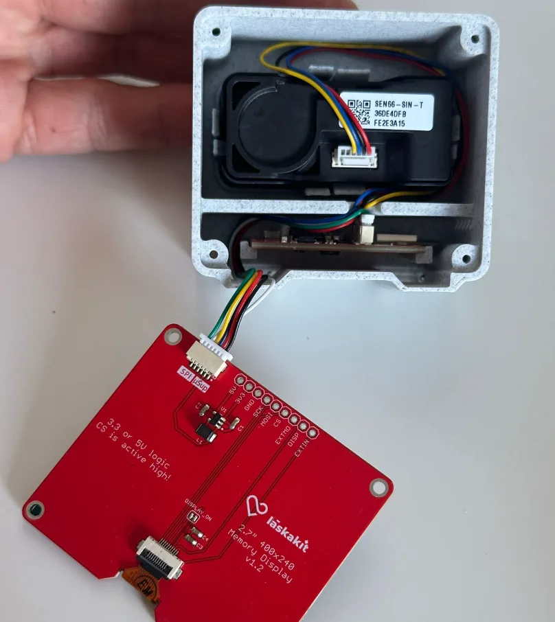 Zapojení ESPwled a MemoryLCD