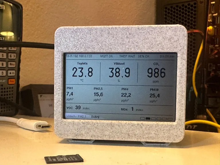 Open-source projekt měření kvality vzduchu v domácnosti s podporou Home Assistant.