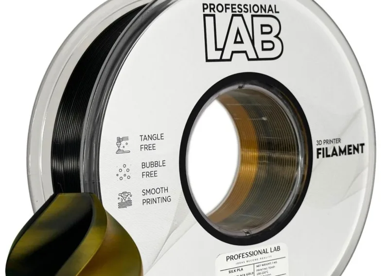 Professional Lab - Silk PLA Filament Dual Color - černo-zlatá